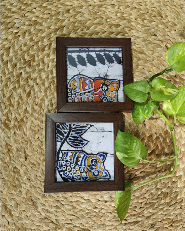 Hand Batik Coasters – Owls (Set of 2)