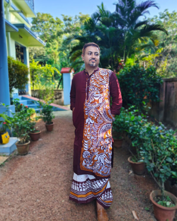 Cotton Batik Panjabi Alpana Palash