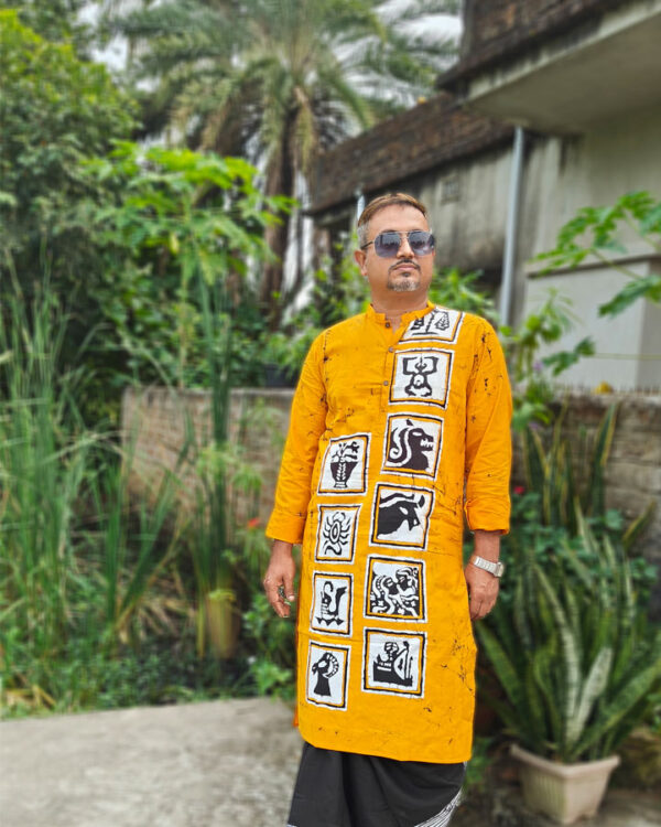 Cotton Hand-Batik Panjabi – Rashi Chakra