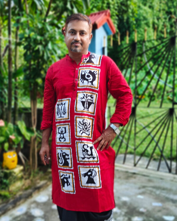Cotton Hand-Batik Panjabi – Rashi Chakra