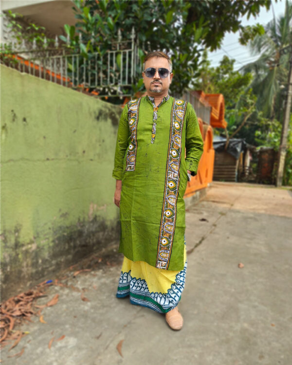 Cotton Alpana Batik Panjabi