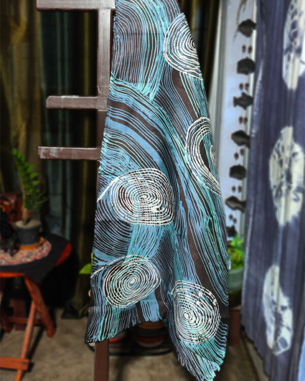 Pure Mulberry Silk Hand Batik Tjanting Stole
