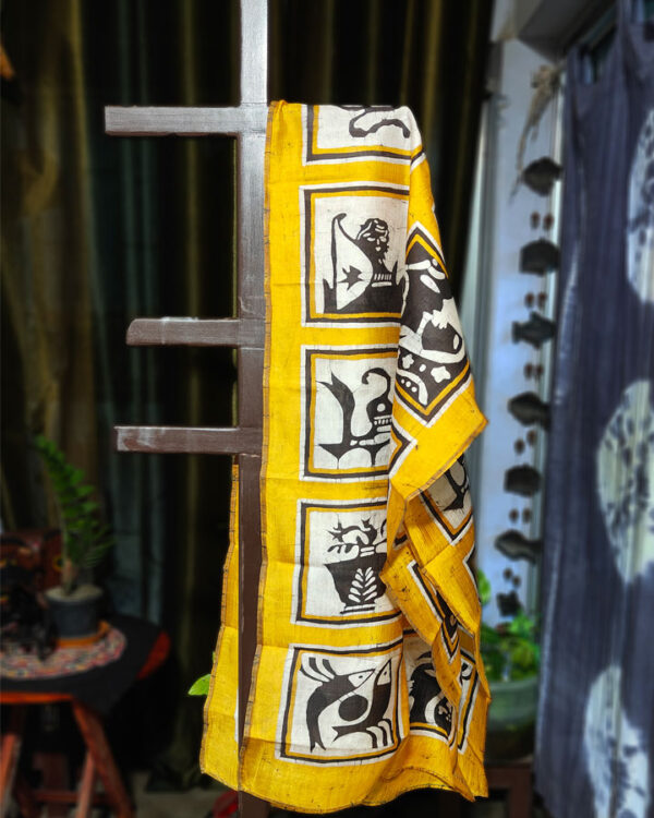Mulberry Silk Hand Batik Scarf Zodiac Sign