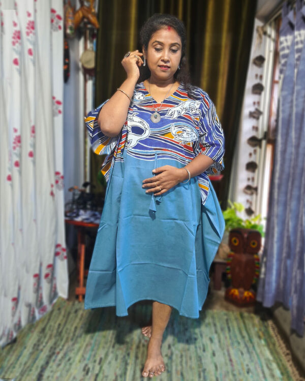 The Matsya Hand-Batik Kaftan